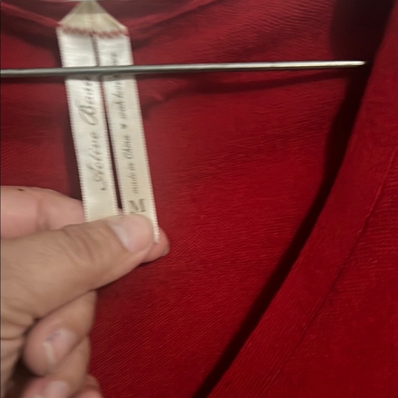 Active Basic Red Cardigan Sweater - Picture 3 of 4